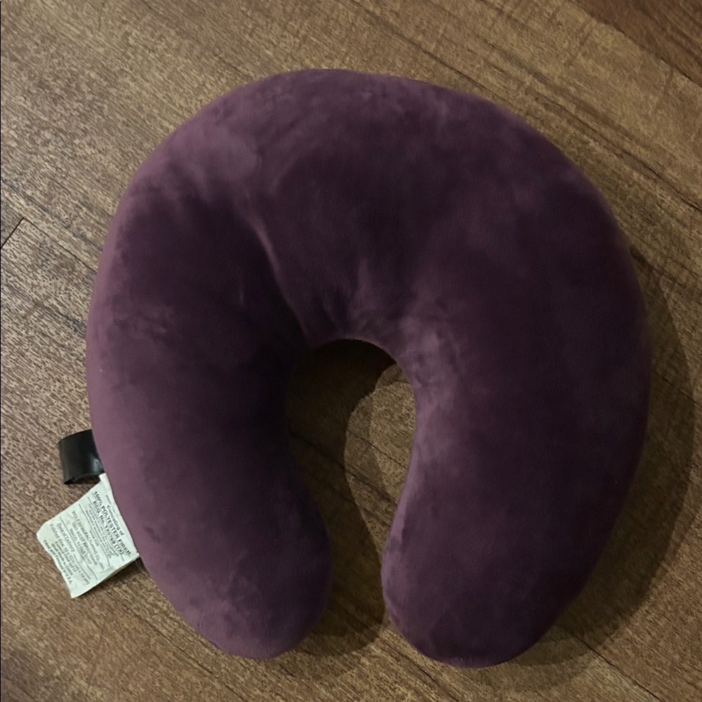 Plush Purple Travel Neck Pillow